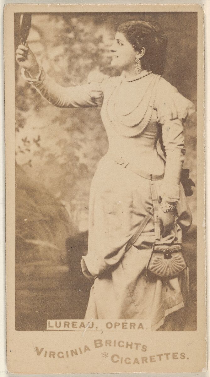 Lureau, Opera, from the Actors and Actresses series (N45, Type 1) for Virginia Brights Cigarettes, Issued by Allen &amp; Ginter (American, Richmond, Virginia), Albumen photograph 