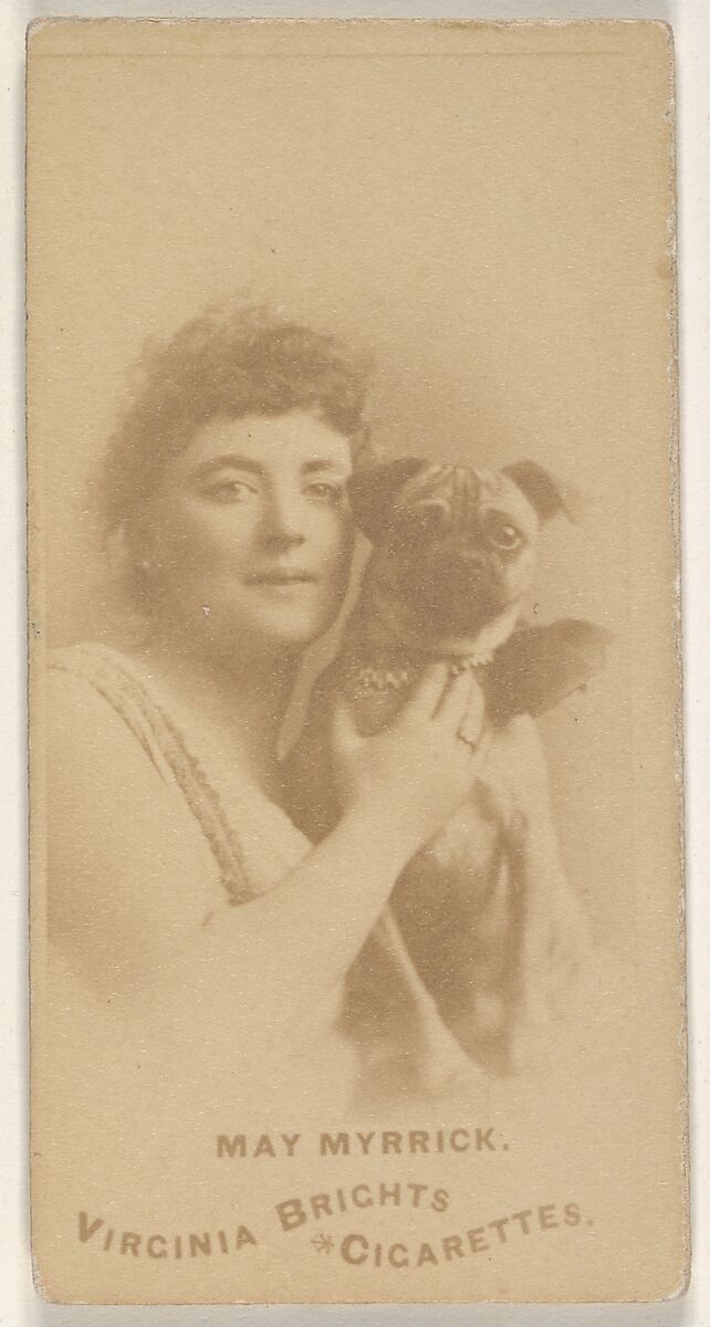 May Myrrick, from the Actors and Actresses series (N45, Type 1) for Virginia Brights Cigarettes, Issued by Allen &amp; Ginter (American, Richmond, Virginia), Albumen photograph 