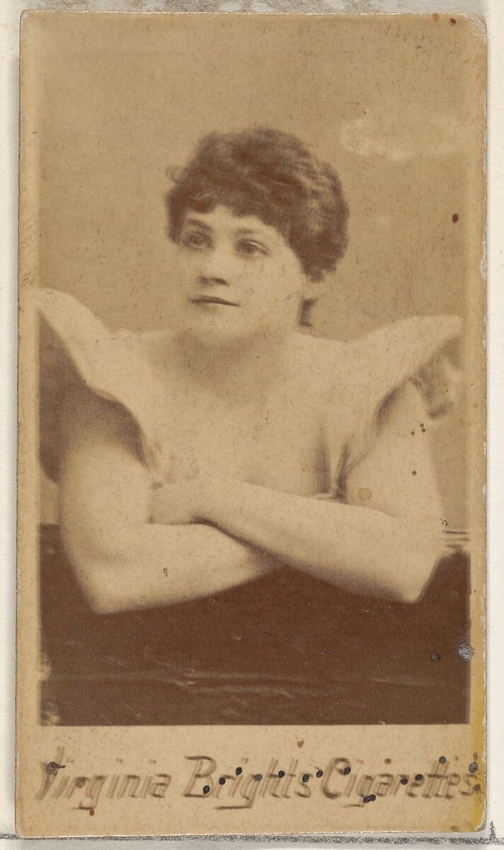 From the Actors and Actresses series (N45, Type 4) for Virginia Brights Cigarettes, Issued by Allen &amp; Ginter (American, Richmond, Virginia), Albumen photograph 