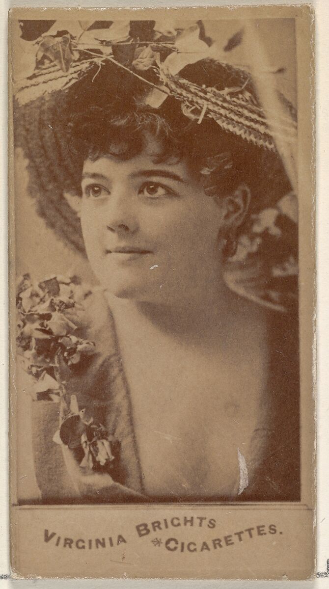 From the Actors and Actresses series (N45, Type 4) for Virginia Brights Cigarettes, Issued by Allen &amp; Ginter (American, Richmond, Virginia), Albumen photograph 