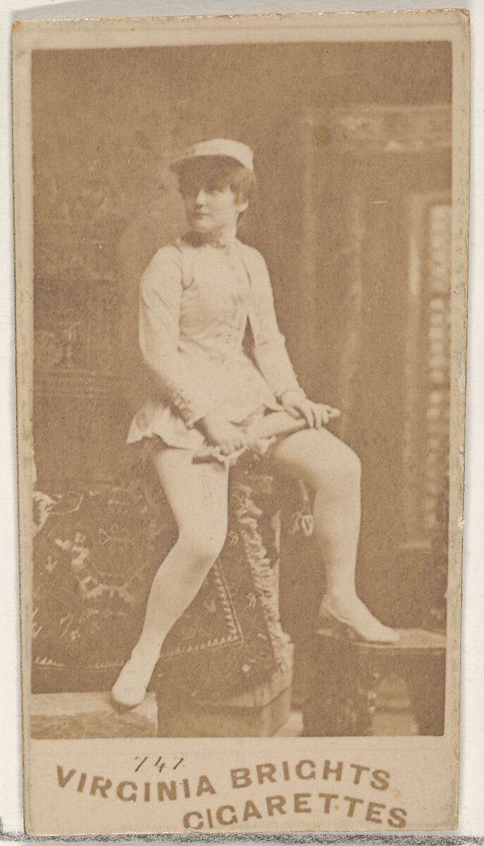 Card 747, from the Actors and Actresses series (N45, Type 4) for Virginia Brights Cigarettes, Issued by Allen &amp; Ginter (American, Richmond, Virginia), Albumen photograph 