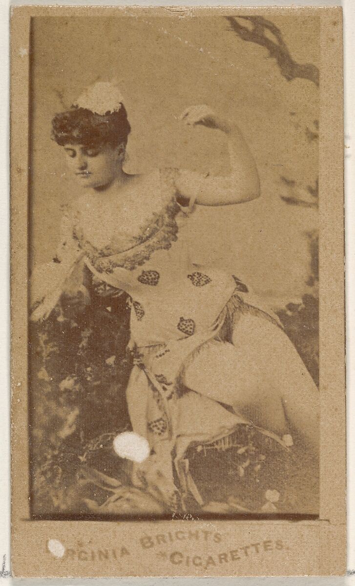 From the Actors and Actresses series (N45, Type 4) for Virginia Brights Cigarettes, Issued by Allen &amp; Ginter (American, Richmond, Virginia), Albumen photograph 