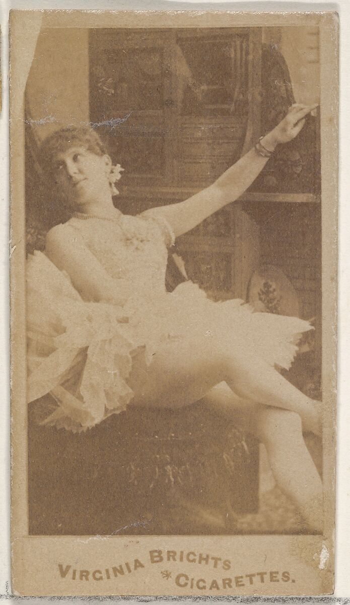 From the Actors and Actresses series (N45, Type 4) for Virginia Brights Cigarettes, Issued by Allen &amp; Ginter (American, Richmond, Virginia), Albumen photograph 