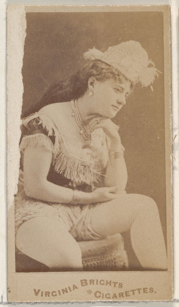From the Actors and Actresses series (N45, Type 4) for Virginia Brights Cigarettes, Issued by Allen &amp; Ginter (American, Richmond, Virginia), Albumen photograph 