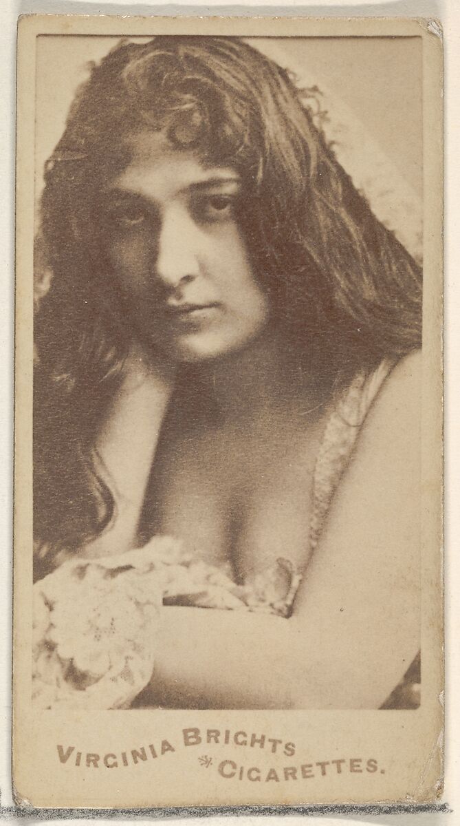 From the Actors and Actresses series (N45, Type 5) for Virginia Brights Cigarettes, Issued by Allen &amp; Ginter (American, Richmond, Virginia), Albumen photograph 