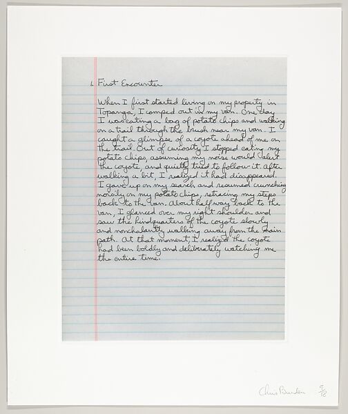 Coyote Stories, Chris Burden (American, Boston, Massachusetts 1946–2015 Topanga Canyon, California), A portfolio of ten etchings, five with aquatint and 25 digital prints with chine collé