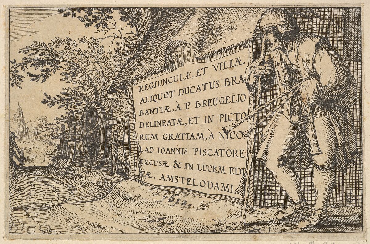 Titleplate to "Regiunculae et Villae Aliquot Ducatus Brabantiae", Claes Jansz. Visscher (Dutch, Amsterdam 1586–1652 Amsterdam), Etching; first state of three 
