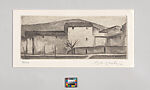 Tuscan Landscape, Ennio Cocchi (Italian, 1915–1987), Etching
