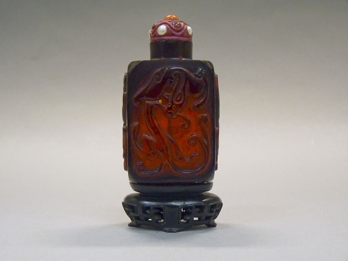 Snuff Bottle, Glass, China 