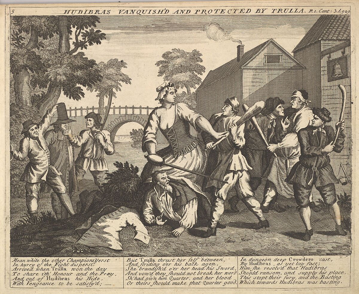 After William Hogarth Hudibras Vanquish'd and Protected by Trulla (Plate  5: Illustrations to Samuel Butler's Hudibras) The Metropolitan Museum of  Art