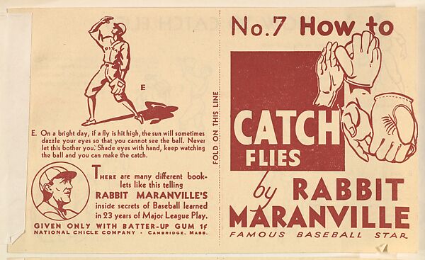 No. 7, How to Catch Flies, National Chicle Gum Company, Cambridge, Massachusetts, Commercial Lithograph 