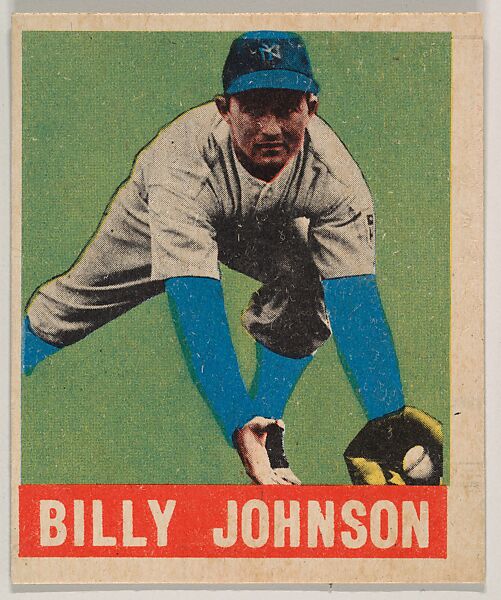 Billy Johnson, from the All-Star Baseball series (R401-1), issued by Leaf Gum Company, Leaf Gum, Co., Chicago, Illinois, Commercial chromolithograph 