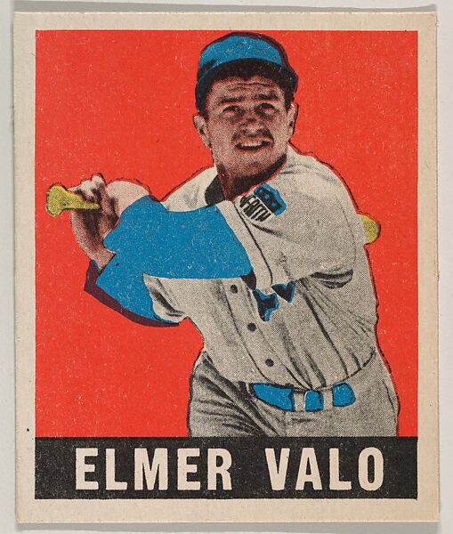 Elmer Valo, from the All-Star Baseball series (R401-1), issued by Leaf Gum Company, Leaf Gum, Co., Chicago, Illinois, Commercial chromolithograph 