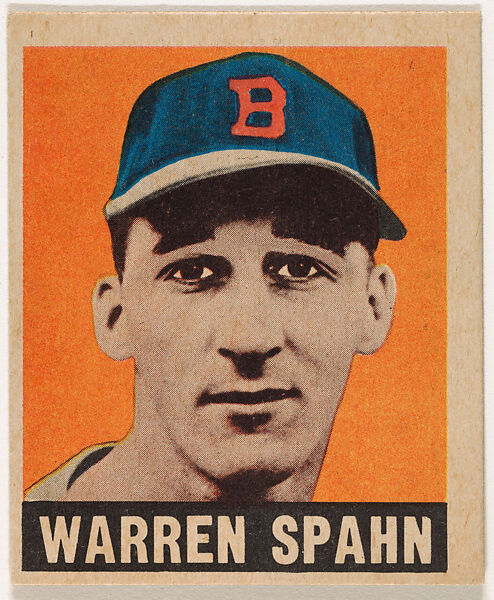 Warren Spahn, from the All-Star Baseball series (R401-1), issued by Leaf Gum Company, Leaf Gum, Co., Chicago, Illinois, Commercial chromolithograph 