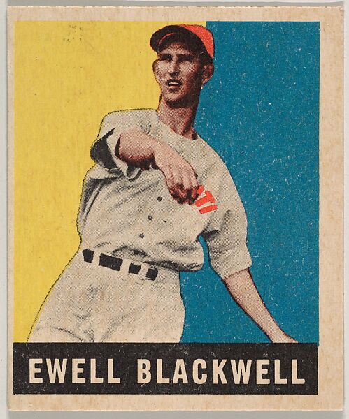Ewell Blackwell, from the All-Star Baseball series (R401-1), issued by Leaf Gum Company, Leaf Gum, Co., Chicago, Illinois, Commercial chromolithograph 