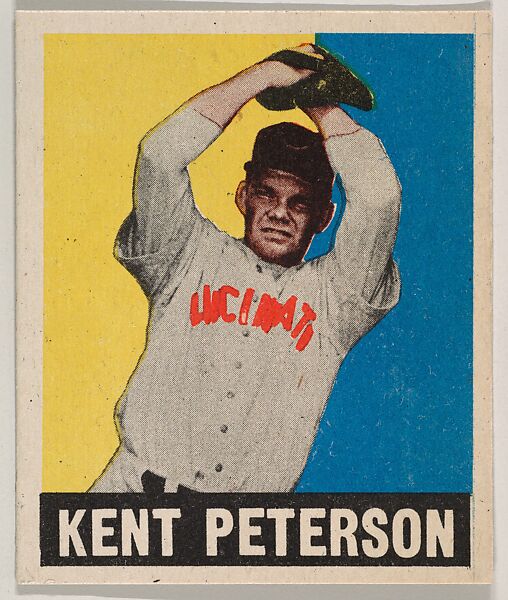 Kent Peterson, from the All-Star Baseball series (R401-1), issued by Leaf Gum Company, Leaf Gum, Co., Chicago, Illinois, Commercial chromolithograph 
