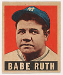 Babe Ruth, from the All-Star Baseball series (R401-1), issued by Leaf Gum Company