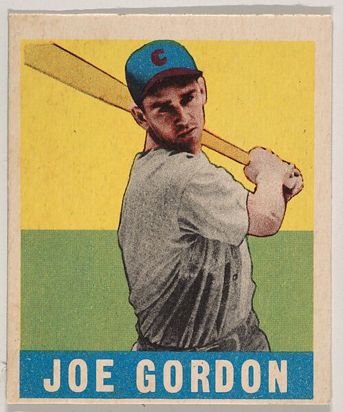 Joe Gordon, from the All-Star Baseball series (R401-1), issued by Leaf Gum Company, Leaf Gum, Co., Chicago, Illinois, Commercial chromolithograph 