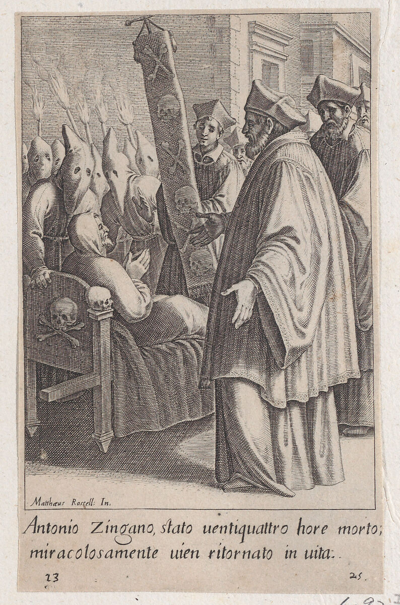Antonio Zingano, from Scelta d'Alcuni Miracoli e Grazie della Santissima Nunziata di Firenze (Selection of Some Miracles and Graces that Occurred in the Church of the Annunziata in Florence), Jacques Callot (French, Nancy 1592–1635 Nancy), Engraving; second state of two (Lieure) 