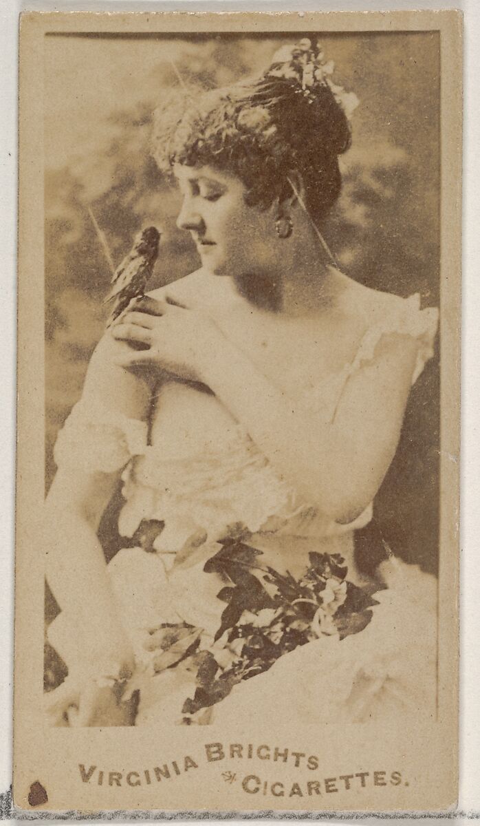 From the Actors and Actresses series (N45, Type 5) for Virginia Brights Cigarettes, Issued by Allen &amp; Ginter (American, Richmond, Virginia), Albumen photograph 