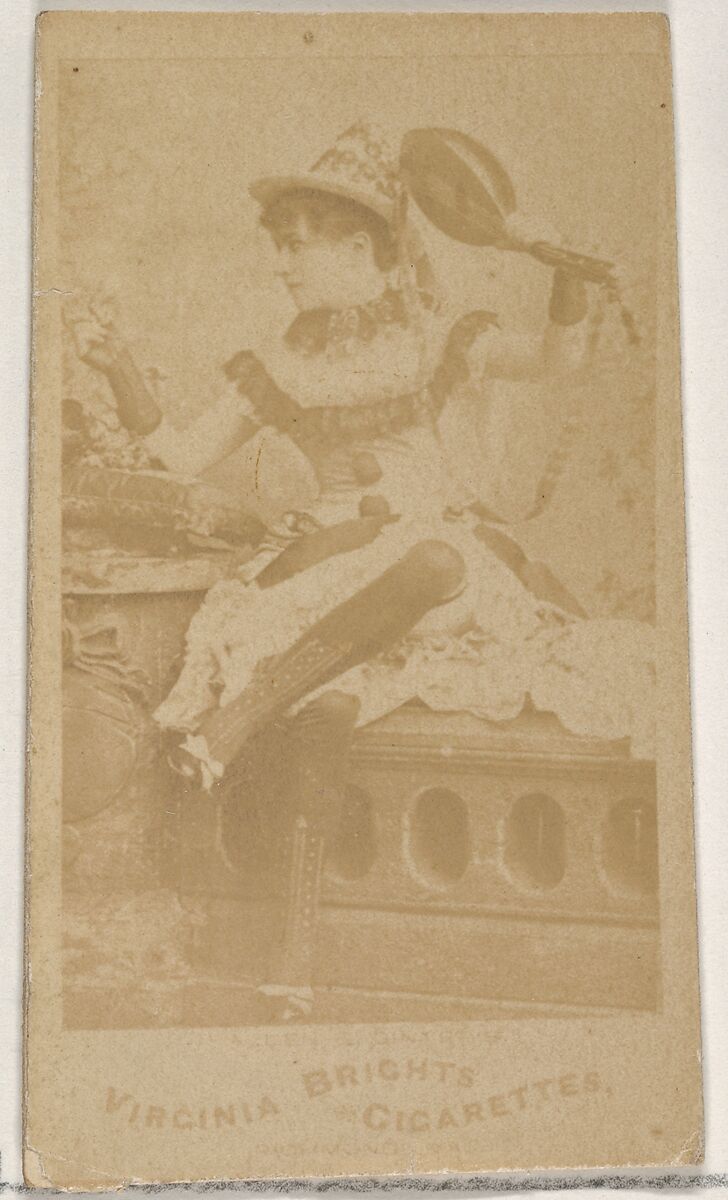 From the Actors and Actresses series (N45, Type 5) for Virginia Brights Cigarettes, Issued by Allen &amp; Ginter (American, Richmond, Virginia), Albumen photograph 