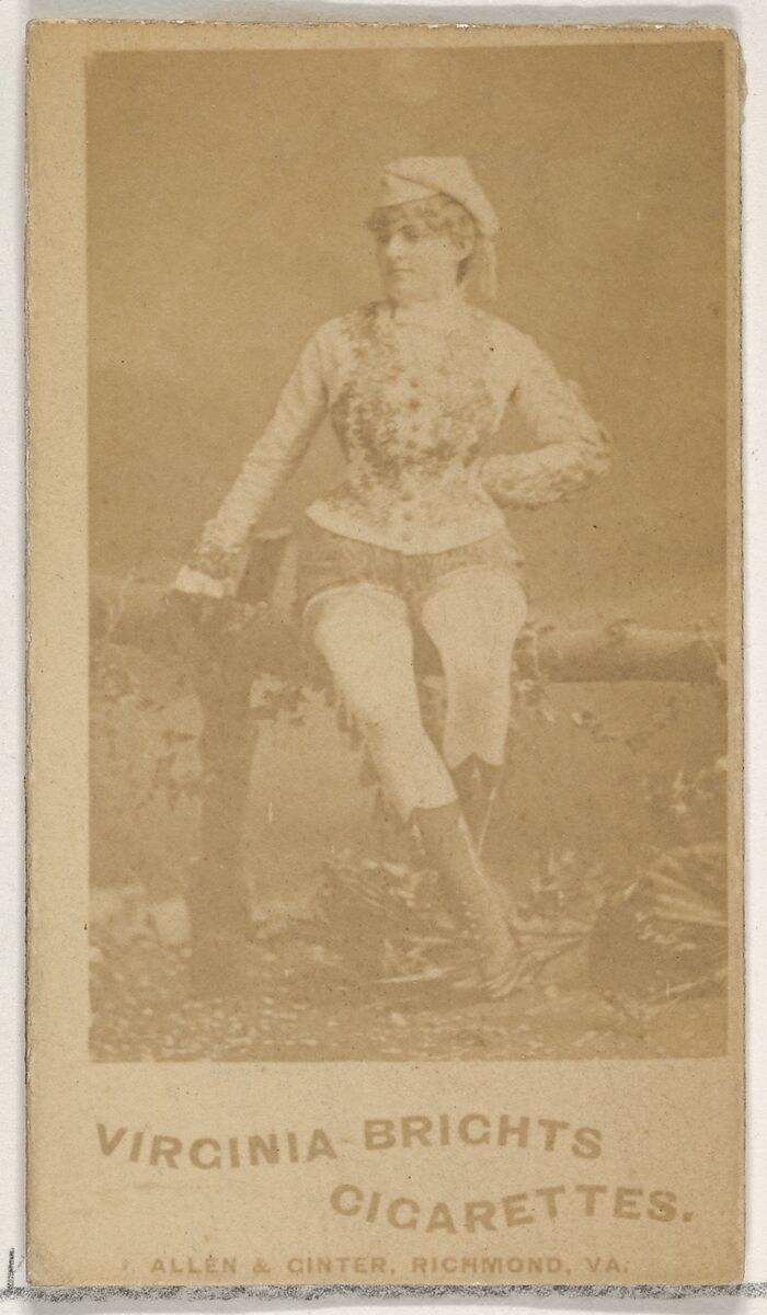 From the Actors and Actresses series (N45, Type 5) for Virginia Brights Cigarettes, Issued by Allen &amp; Ginter (American, Richmond, Virginia), Albumen photograph 