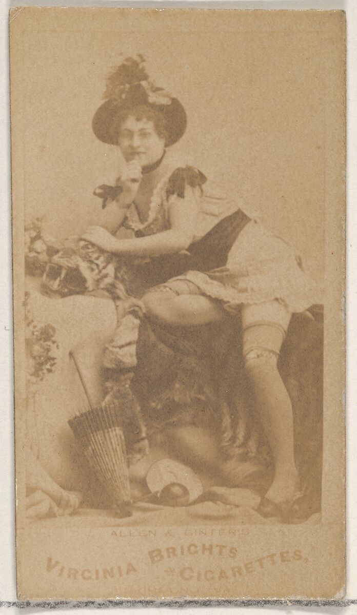 From the Actors and Actresses series (N45, Type 5) for Virginia Brights Cigarettes, Issued by Allen &amp; Ginter (American, Richmond, Virginia), Albumen photograph 