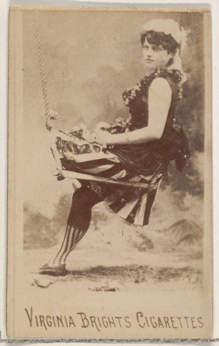 From the Actors and Actresses series (N45, Type 5) for Virginia Brights Cigarettes, Issued by Allen &amp; Ginter (American, Richmond, Virginia), Albumen photograph 