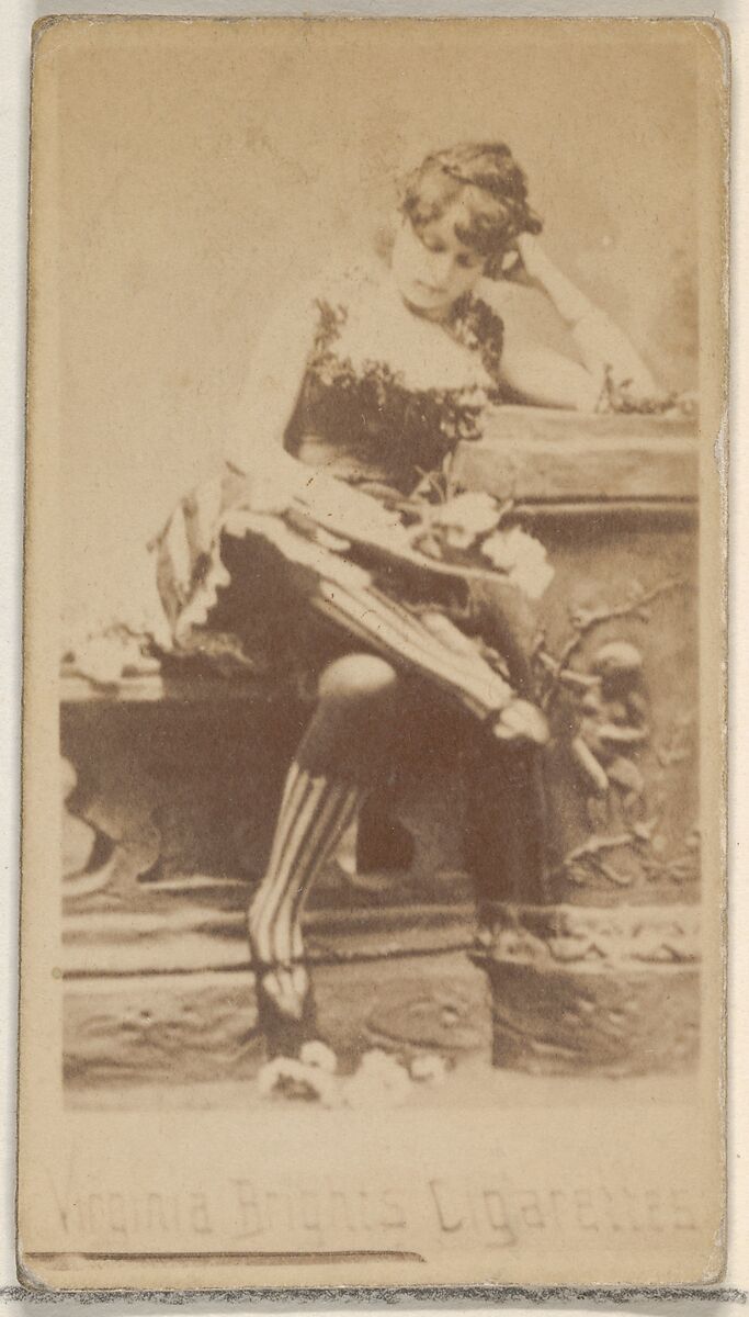 From the Actors and Actresses series (N45, Type 5) for Virginia Brights Cigarettes, Issued by Allen &amp; Ginter (American, Richmond, Virginia), Albumen photograph 