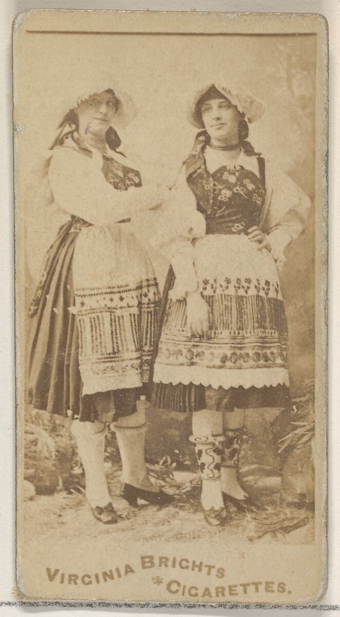 From the Actors and Actresses series (N45, Type 5) for Virginia Brights Cigarettes, Issued by Allen &amp; Ginter (American, Richmond, Virginia), Albumen photograph 