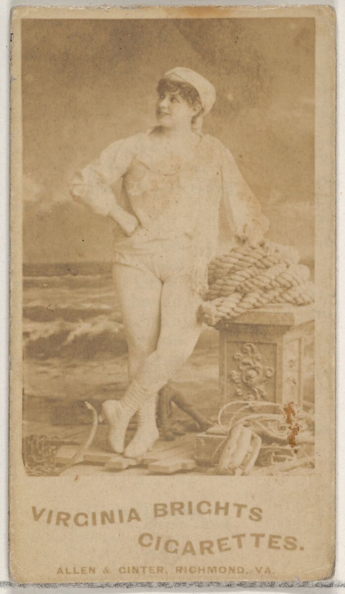 From the Actors and Actresses series (N45, Type 5) for Virginia Brights Cigarettes, Issued by Allen &amp; Ginter (American, Richmond, Virginia), Albumen photograph 