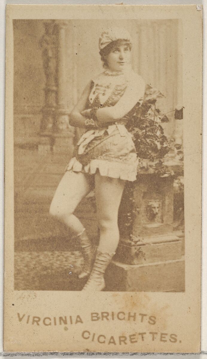 Card 483, from the Actors and Actresses series (N45, Type 5) for Virginia Brights Cigarettes, Issued by Allen &amp; Ginter (American, Richmond, Virginia), Albumen photograph 