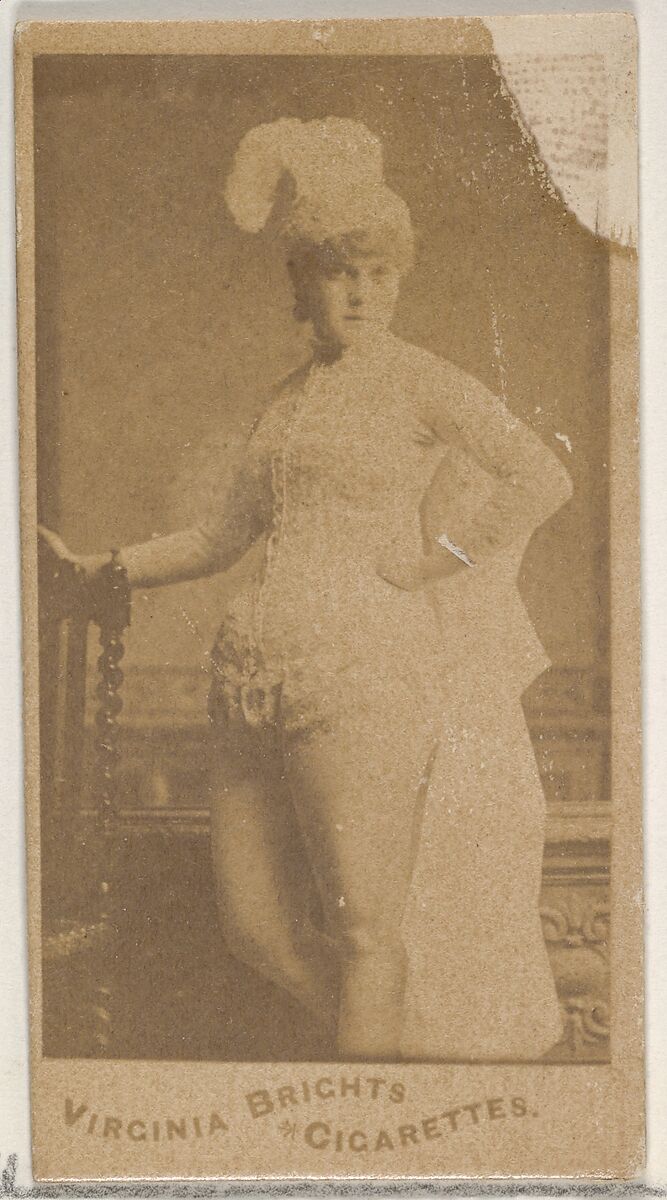 From the Actors and Actresses series (N45, Type 5) for Virginia Brights Cigarettes, Issued by Allen &amp; Ginter (American, Richmond, Virginia), Albumen photograph 