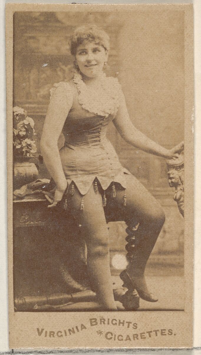 From the Actors and Actresses series (N45, Type 5) for Virginia Brights Cigarettes, Issued by Allen &amp; Ginter (American, Richmond, Virginia), Albumen photograph 