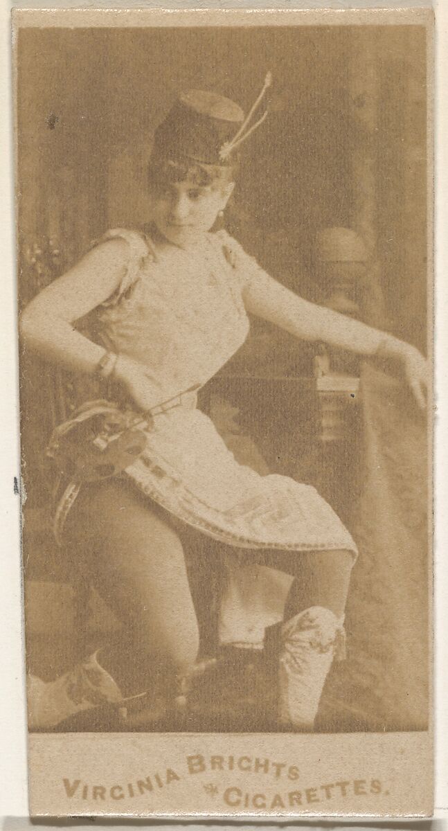 From the Actors and Actresses series (N45, Type 5) for Virginia Brights Cigarettes, Issued by Allen &amp; Ginter (American, Richmond, Virginia), Albumen photograph 