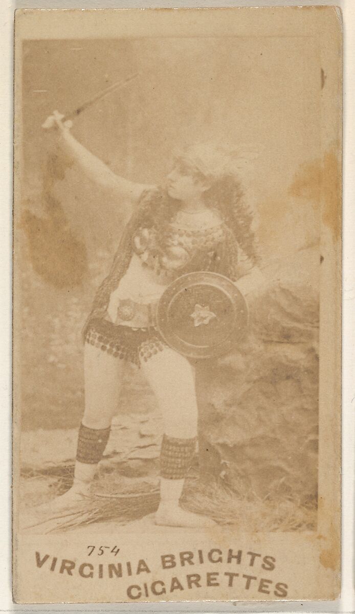 Card 754, from the Actors and Actresses series (N45, Type 5) for Virginia Brights Cigarettes, Issued by Allen &amp; Ginter (American, Richmond, Virginia), Albumen photograph 