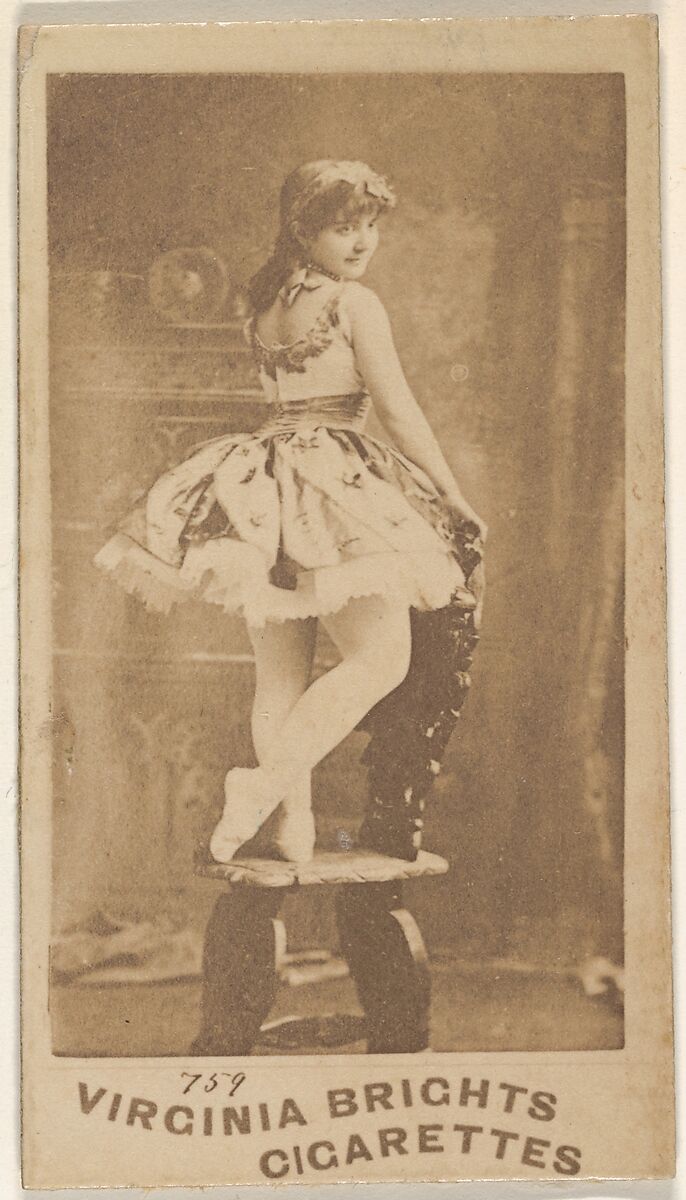Card 759, from the Actors and Actresses series (N45, Type 5) for Virginia Brights Cigarettes, Issued by Allen &amp; Ginter (American, Richmond, Virginia), Albumen photograph 