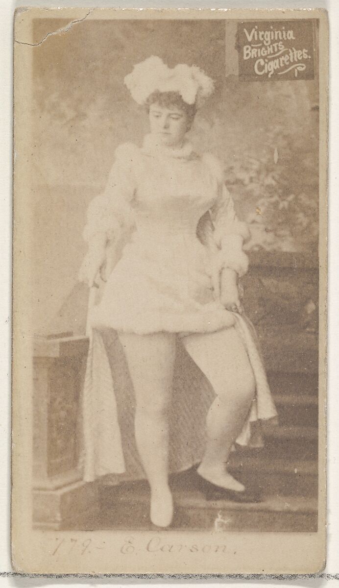 Issued by Allen & Ginter Card 778, Emma Carson, from the Actors and Actresses series (N45