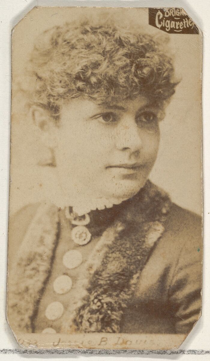 Card 933, Jessie B. Davis, from the Actors and Actresses series (N45, Type 2) for Virginia Brights Cigarettes, Issued by Allen &amp; Ginter (American, Richmond, Virginia), Albumen photograph 