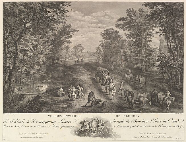 Engraved by jacques philippe le bas dame et marchand du levant lady