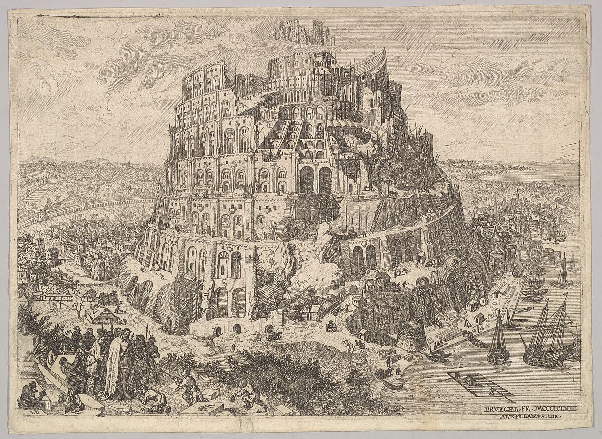 tower of babel drawing