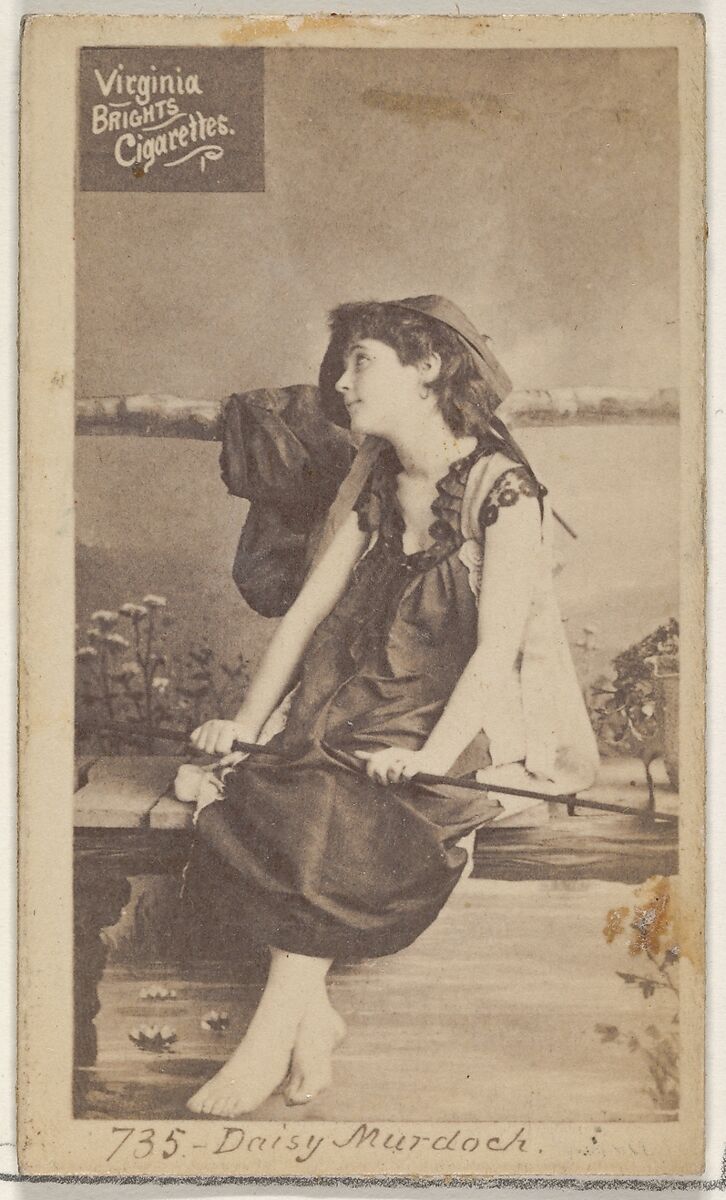 Card 735, Daisy Murdoch, from the Actors and Actresses series (N45, Type 2) for Virginia Brights Cigarettes, Issued by Allen &amp; Ginter (American, Richmond, Virginia), Albumen photograph 