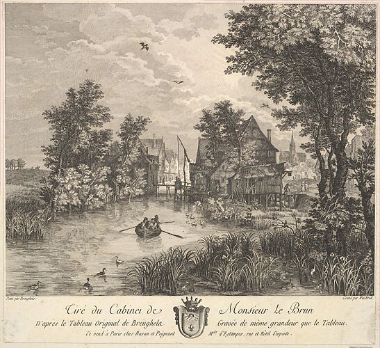 River Landscape after the painting in the cabinet of Mr. Poullain