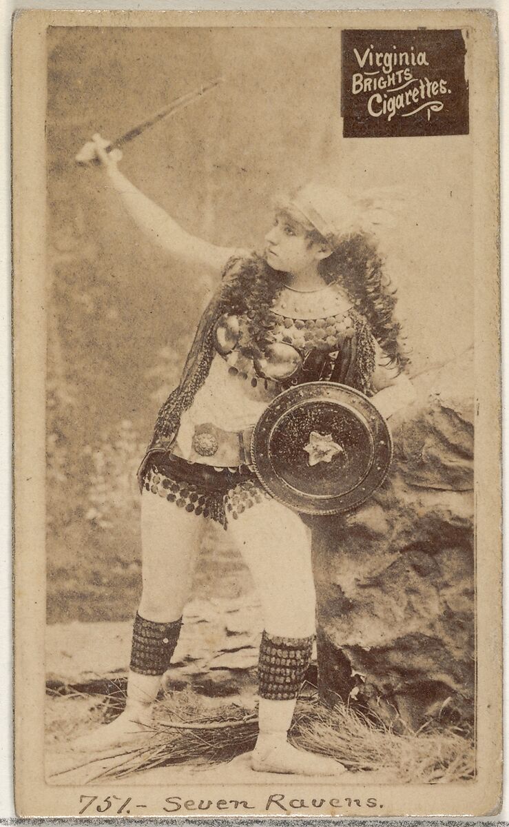 Card 751, Seven Ravens, from the Actors and Actresses series (N45, Type 2) for Virginia Brights Cigarettes, Issued by Allen &amp; Ginter (American, Richmond, Virginia), Albumen photograph 
