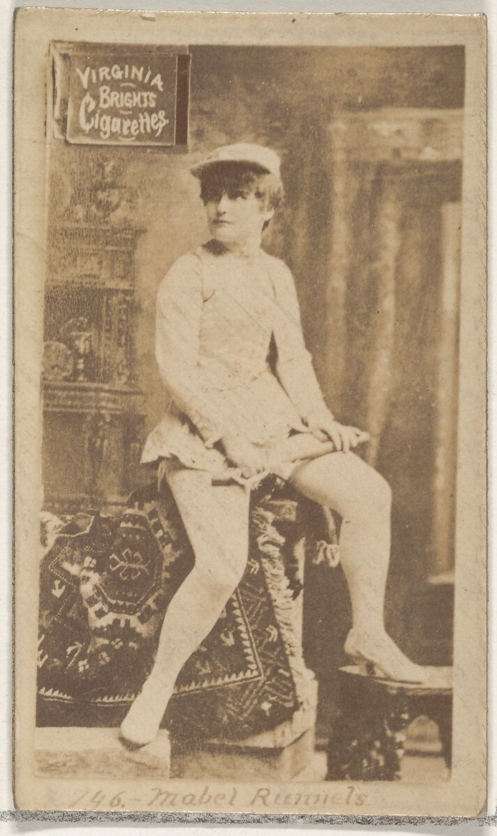 Card 746, Mabel Runnels, from the Actors and Actresses series (N45, Type 2) for Virginia Brights Cigarettes, Issued by Allen &amp; Ginter (American, Richmond, Virginia), Albumen photograph 