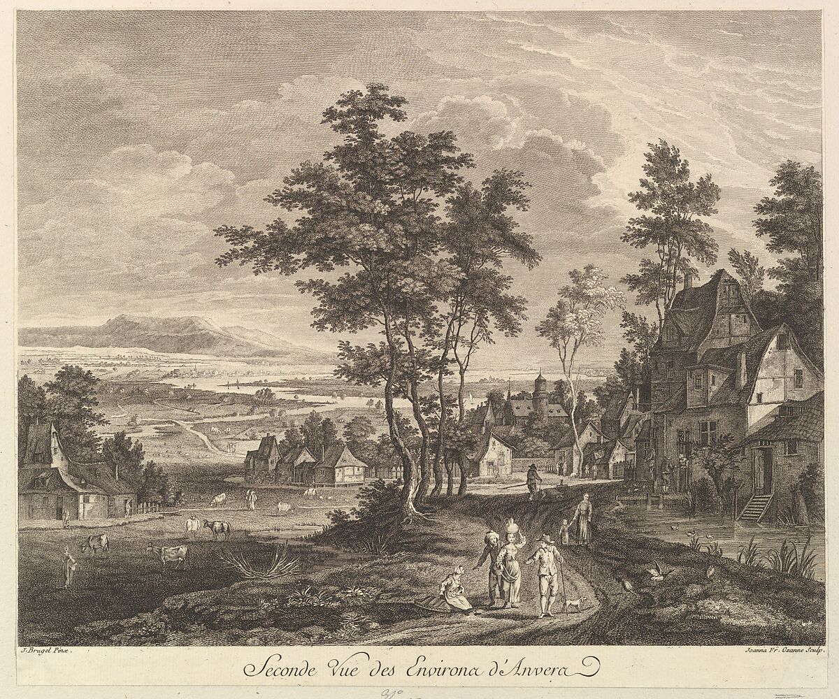 Second View of the Environs of Antwerp (Seconde Vue des Environs d'Anvers), After Jan Brueghel the Elder (Netherlandish, Brussels 1568–1625 Antwerp), Etching and engraving 