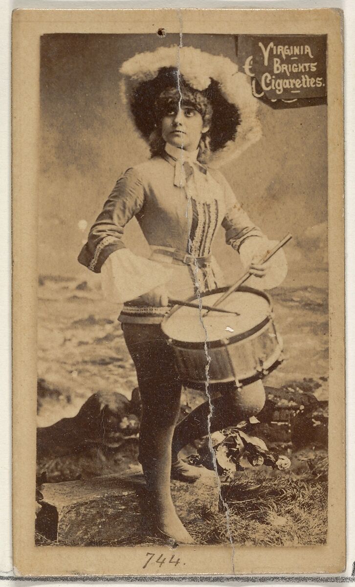 Card 744, from the Actors and Actresses series (N45, Type 2) for Virginia Brights Cigarettes, Issued by Allen &amp; Ginter (American, Richmond, Virginia), Albumen photograph 