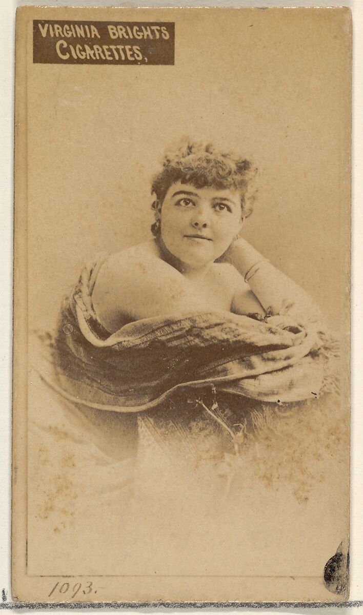 Card 1093, from the Actors and Actresses series (N45, Type 2) for Virginia Brights Cigarettes, Issued by Allen &amp; Ginter (American, Richmond, Virginia), Albumen photograph 