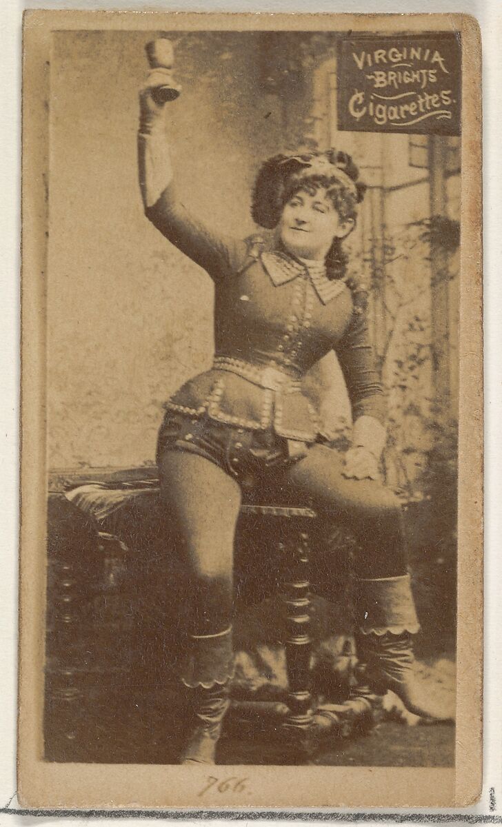 Card 766, from the Actors and Actresses series (N45, Type 2) for Virginia Brights Cigarettes, Issued by Allen &amp; Ginter (American, Richmond, Virginia), Albumen photograph 