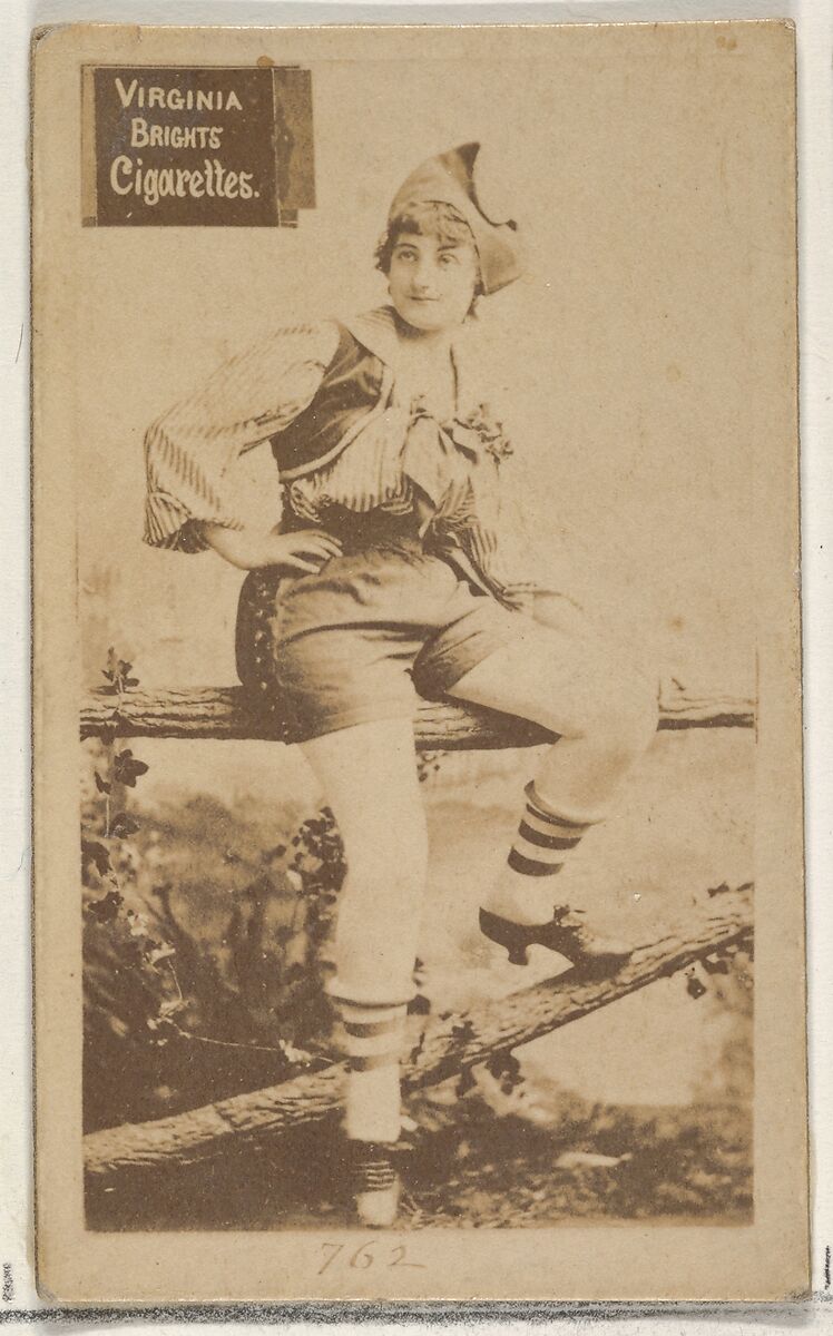 Card 762, from the Actors and Actresses series (N45, Type 2) for Virginia Brights Cigarettes, Issued by Allen &amp; Ginter (American, Richmond, Virginia), Albumen photograph 